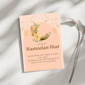 Roze Elegante Ramadan Iftar uitnodiging
