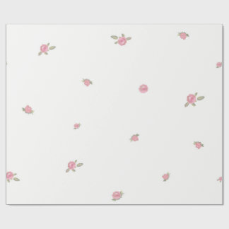 Roze elegante rozen cadeaupapier