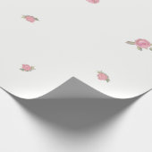 Roze elegante rozen cadeaupapier (Hoek)