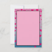 Roze elegante script | Gelukkig Valentijnsdag kaar Kaart (Achterkant)