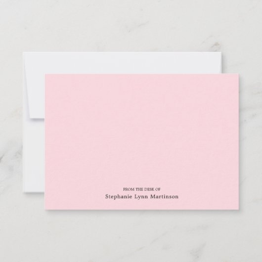 Roze Elegante Tiffany Parels Fancy Feest Briefpapi Bedankkaart (Achterkant)