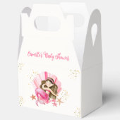 Roze Elegante Zeemeermin Ocean Starfish Baby showe Bedankdoosjes (Open)