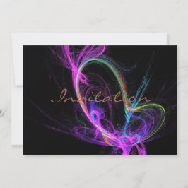 Roze elektrische fractal kaart