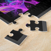 Roze Elektrische Fractal Legpuzzel (Zijkant)
