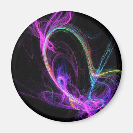 Roze elektrische fractal magneet (Voorkant)