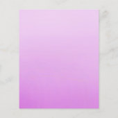 Roze Elephant Baby Girl Shower Predicted Game Flyer (Achterkant)