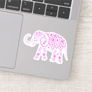 Roze Elephant Custom Cut Vinyl Sticker