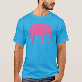 Roze Elephant Silhouette T-shirt