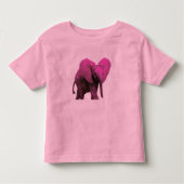 Roze Elephant Toddler T-shirt (Voorkant)