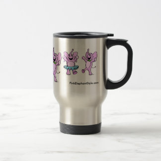 Roze Elephants Logo Travel Mug Reisbeker
