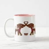 Roze Elephants Love Mok (Links)