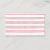 Roze ellephant Baby shower Book Request Insert Informatiekaartje (Achterkant)