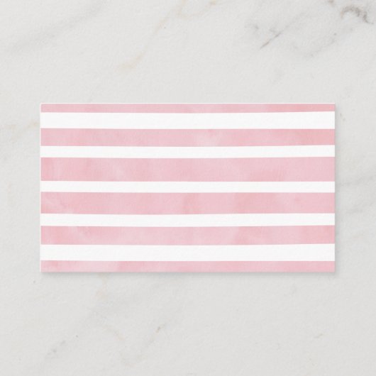 Roze ellephant Baby shower Book Request Insert Informatiekaartje (Achterkant)