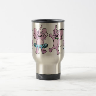 Roze, ellephant Style Logo Travel Mug Reisbeker