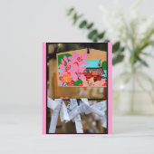 Roze Ema Briefkaart (Staand voorkant)