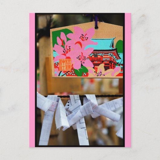 Roze Ema Briefkaart (Voorkant)