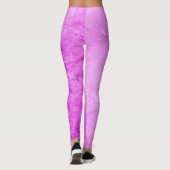Roze Emo Meisje Hart Grunge Rave Leggings (Achterkant)