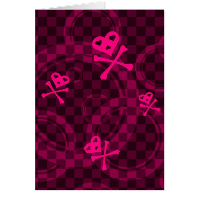 Roze Emo-patroon met cirkels (Voorkant)