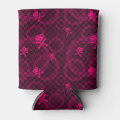 Roze Emo-patroon met cirkels Blikjeskoeler (Voorkant)