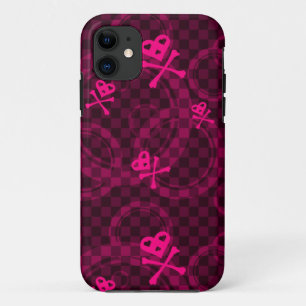 Roze Emo-patroon met cirkels Case-Mate iPhone Case