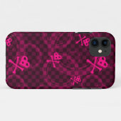 Roze Emo-patroon met cirkels Case-Mate iPhone Case (Achterkant (horizontaal))