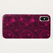Roze Emo-patroon met cirkels Case-Mate iPhone Case (Achterkant (horizontaal))