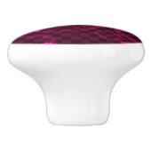 Roze Emo-patroon met cirkels Keramische Knop (Zijkant)