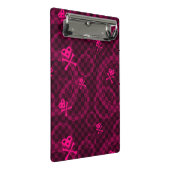 Roze Emo-patroon met cirkels Mini Klembord (Schuin)