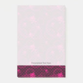 Roze Emo-patroon met cirkels Post-it® Notes (Voorkant)