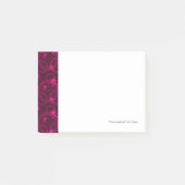 Roze Emo-patroon met cirkels Post-it® Notes (Voorkant)