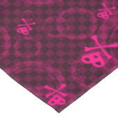 Roze Emo-patroon met cirkels Tafelkleed (Gekanteld)