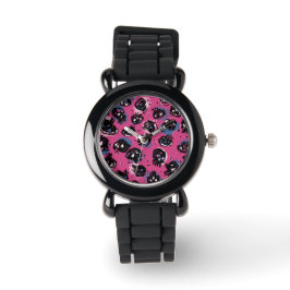 Roze emo scull Accessoires Sieraden Horloges