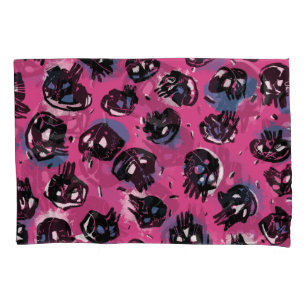 Roze emo scull Huis & Living Beddengoed Kussenslop Kussensloop