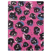 Roze emo scull Kantoor & School Stationery Klembord (Achterkant)