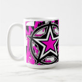 Roze Emo Star Coffee-Mok Koffiemok (Links)