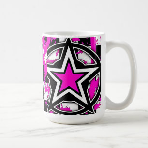 Roze Emo Star Coffee-Mok Koffiemok