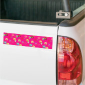 roze emoji bumpersticker (Op Truck)