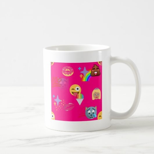 roze emoji koffiemok (Rechts)