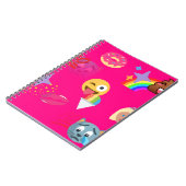 roze emoji notitieboek (Linkerzijde)