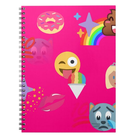 roze emoji notitieboek (Voorkant)