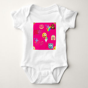 roze emoji romper