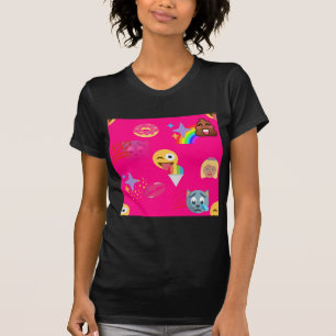 roze emoji t-shirt