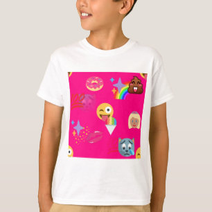 roze emoji t-shirt