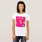 roze emoji t-shirt (Voorkant volledig)