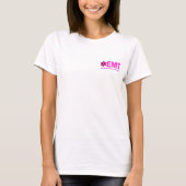 Roze EMT Vrouwenkreeft T-shirt (Voorkant)