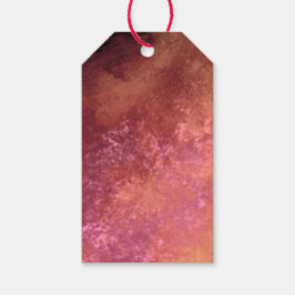 Roze en Amber Wolk Effect Cadeaulabel
