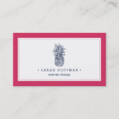 Roze en ananas van de marine visitekaartje (Voorkant)