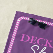 Roze en anker roze deckhand ID402 Strandlaken (In situ)