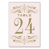  roze en Antiek goudhuwelijk Kaart (Achterkant)