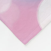 Roze en Aqua Bokeh feestverlichting Fleece Deken (Hoek)